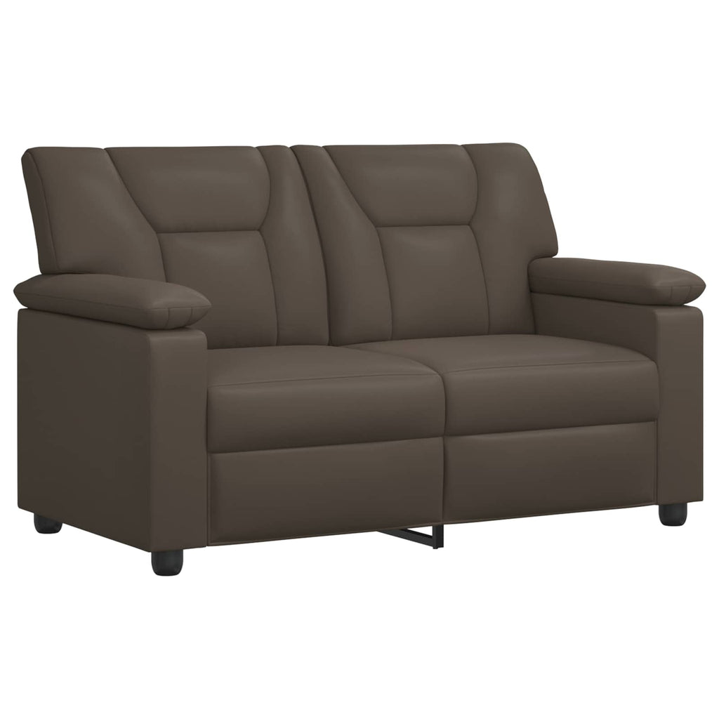 vidaXL Zestaw Sof 2 pcs Szary Ekoskóra