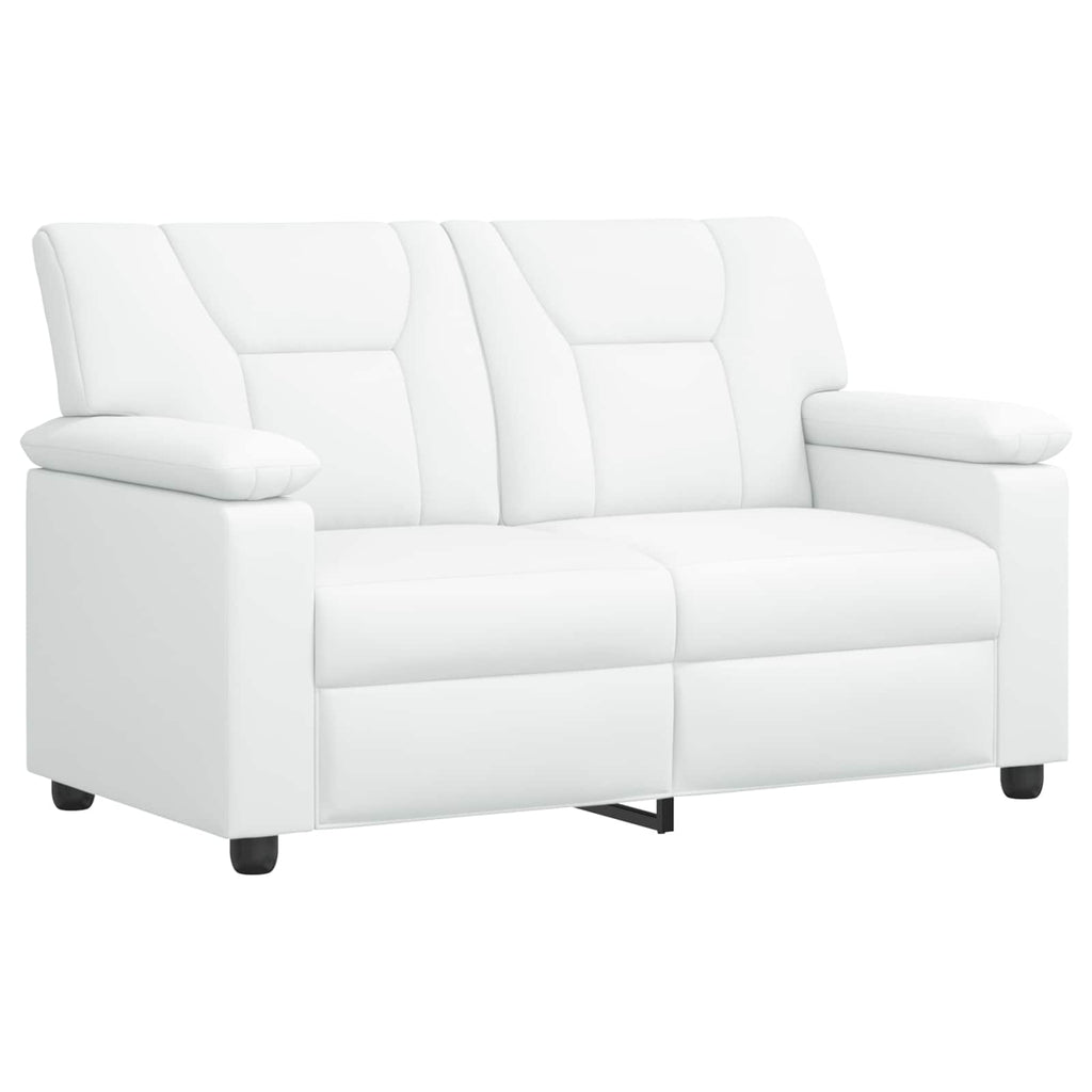 vidaXL Zestaw Sof 2 pcs Biały Ekoskóra