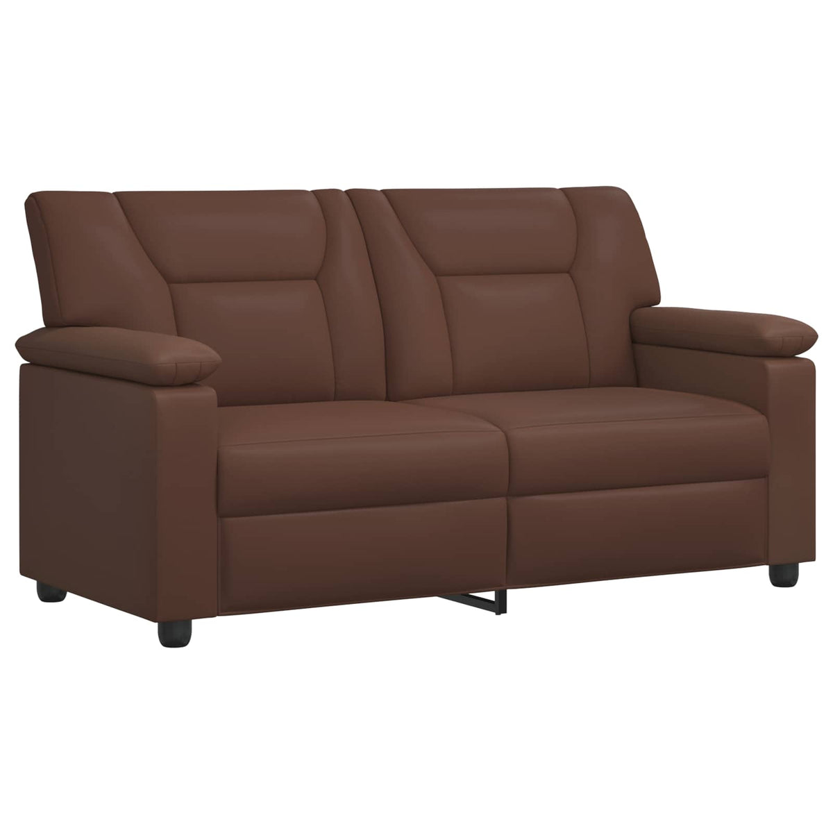 vidaXL Zestaw Sof 2 pcs brązowy Ekoskóra
