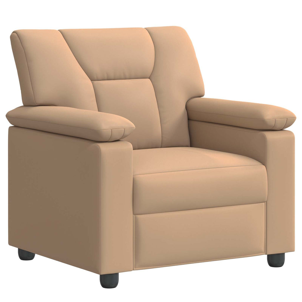 vidaXL Zestaw Sof 2 pcs Cappuccino Ekoskóra