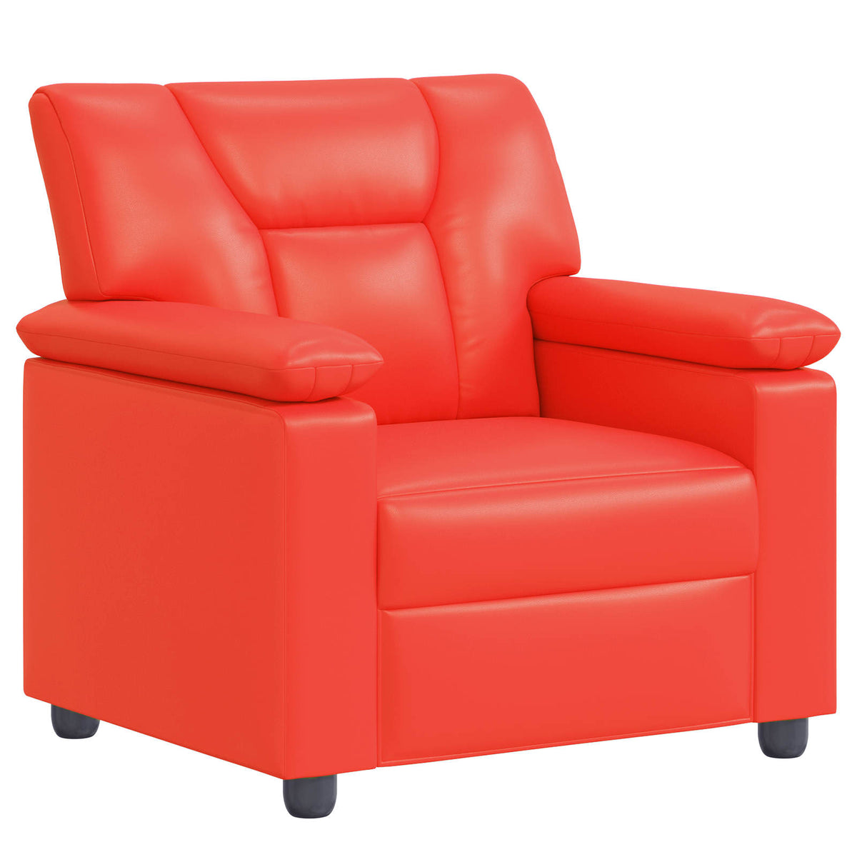 vidaXL Zestaw Sof 2 pcs czerwony Ekoskóra