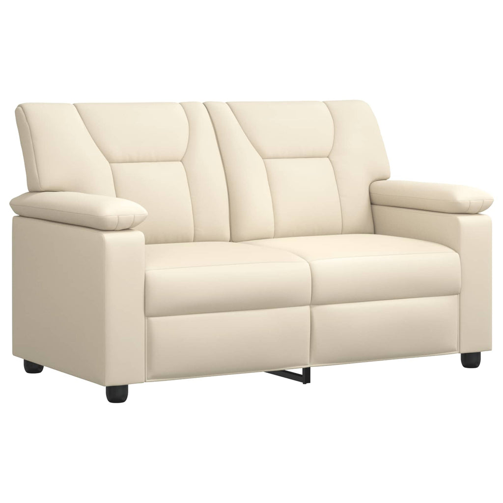vidaXL Zestaw Sof 2 pcs kremowy Ekoskóra