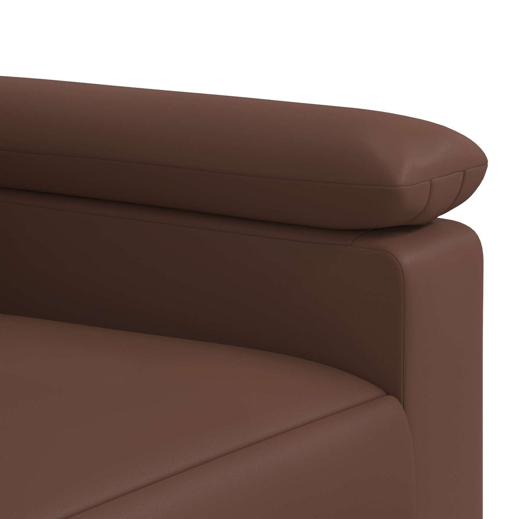 vidaXL Zestaw Sof 2 pcs brązowy Ekoskóra