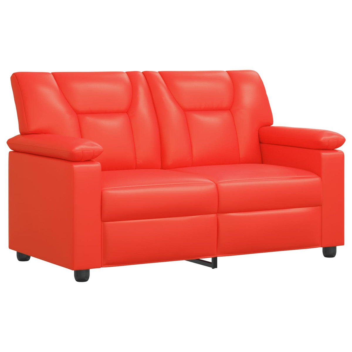 vidaXL Zestaw Sof 2 pcs czerwony Ekoskóra