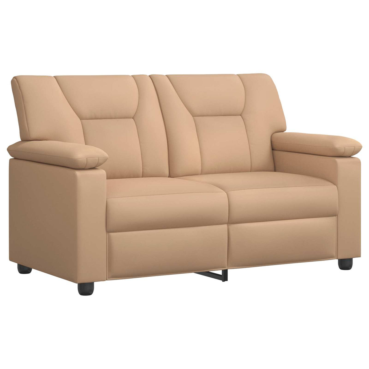 vidaXL Zestaw Sof 2 pcs Cappuccino Ekoskóra