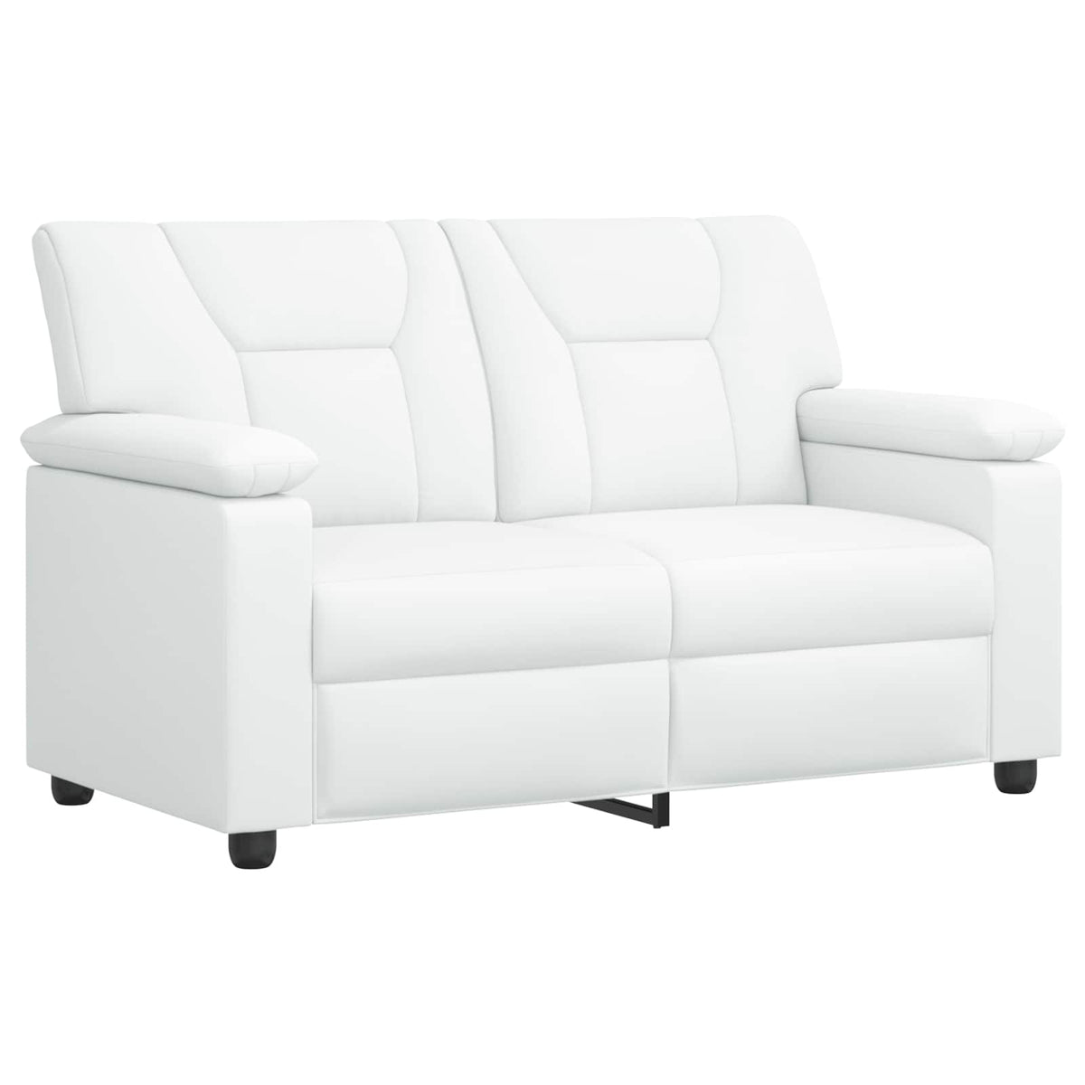 vidaXL Zestaw Sof 2 pcs Biały Ekoskóra