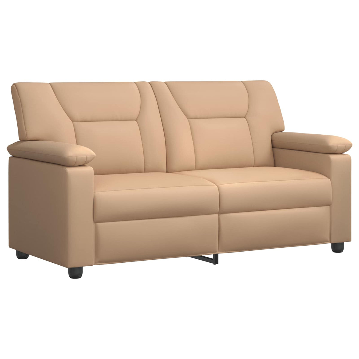 vidaXL Zestaw Sof 2 pcs Cappuccino Ekoskóra