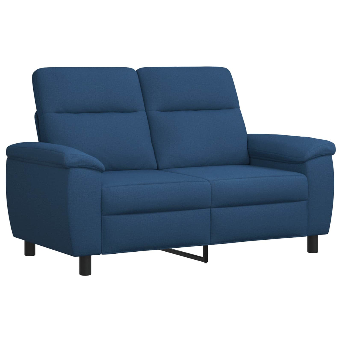 vidaXL Zestaw Sof 2 pcs niebieski tkanina