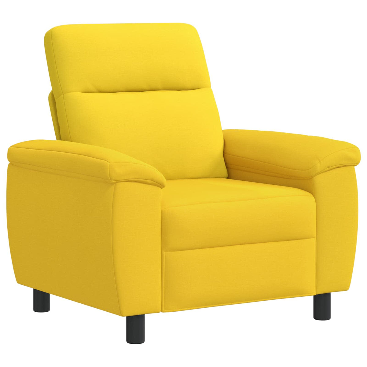 vidaXL Zestaw Sof 2 pcs Jasnożółty tkanina