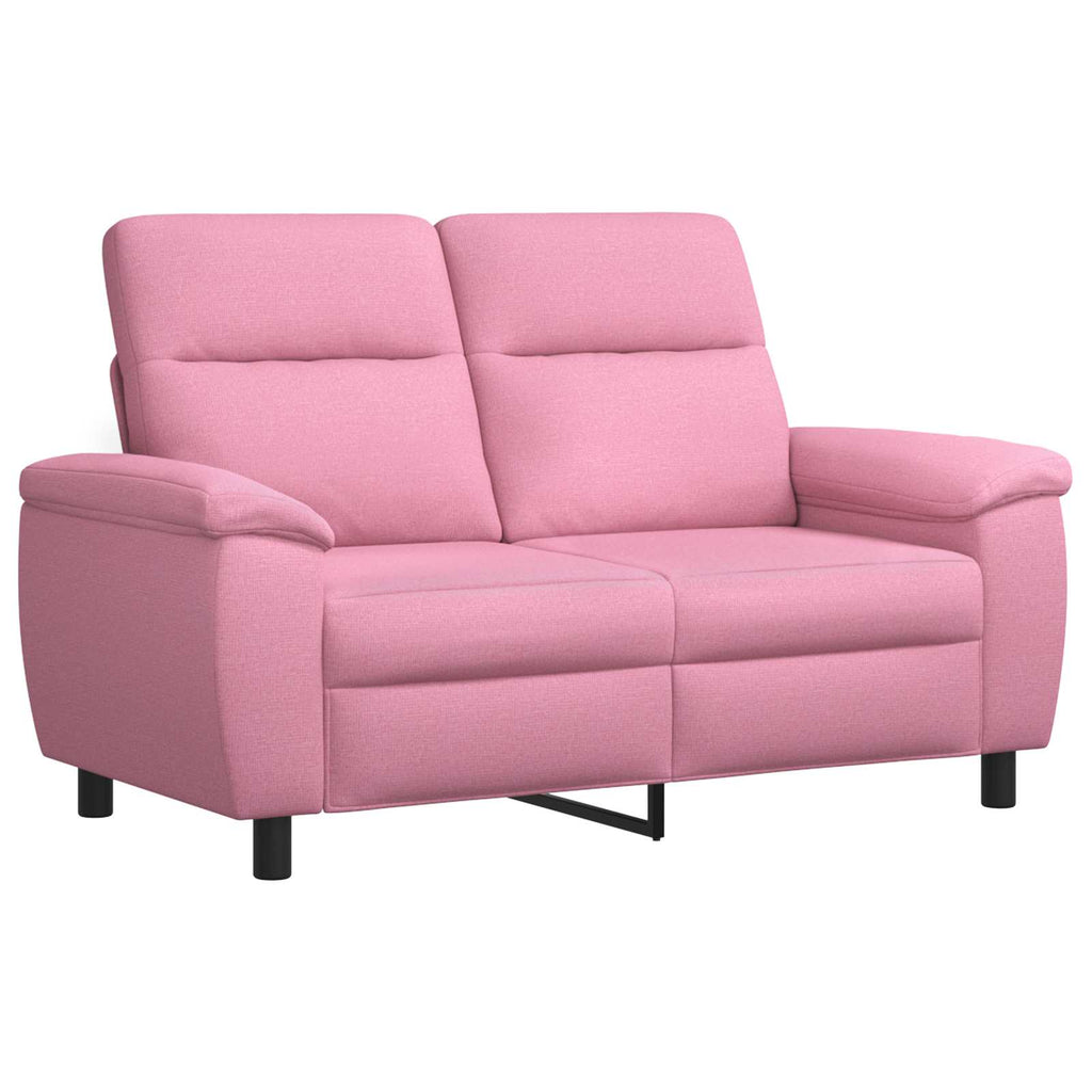vidaXL Zestaw Sof 2 pcs różowy tkanina