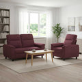 vidaXL Zestaw Sof 2 pcs Fioletowy tkanina