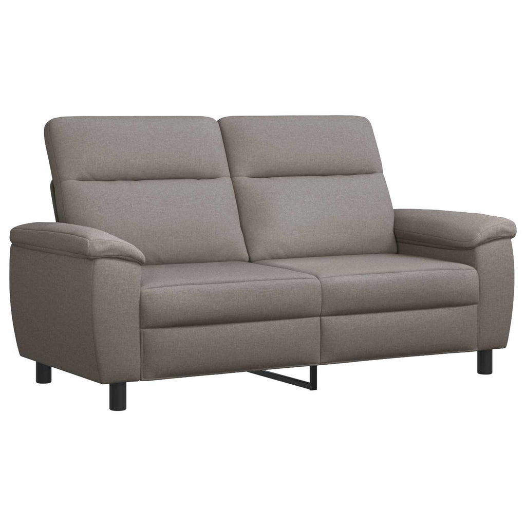 vidaXL Zestaw Sof 2 pcs Ciemnoszary tkanina