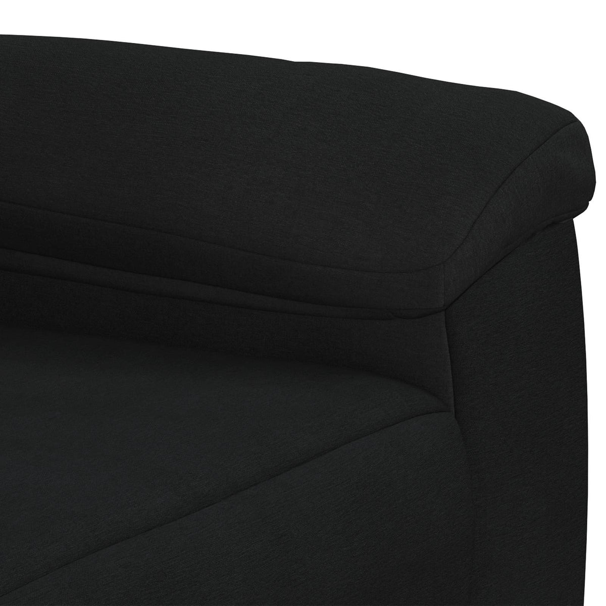 vidaXL Zestaw Sof 2 pcs Czarny tkanina