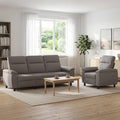 vidaXL Zestaw Sof 2 pcs Ciemnoszary tkanina