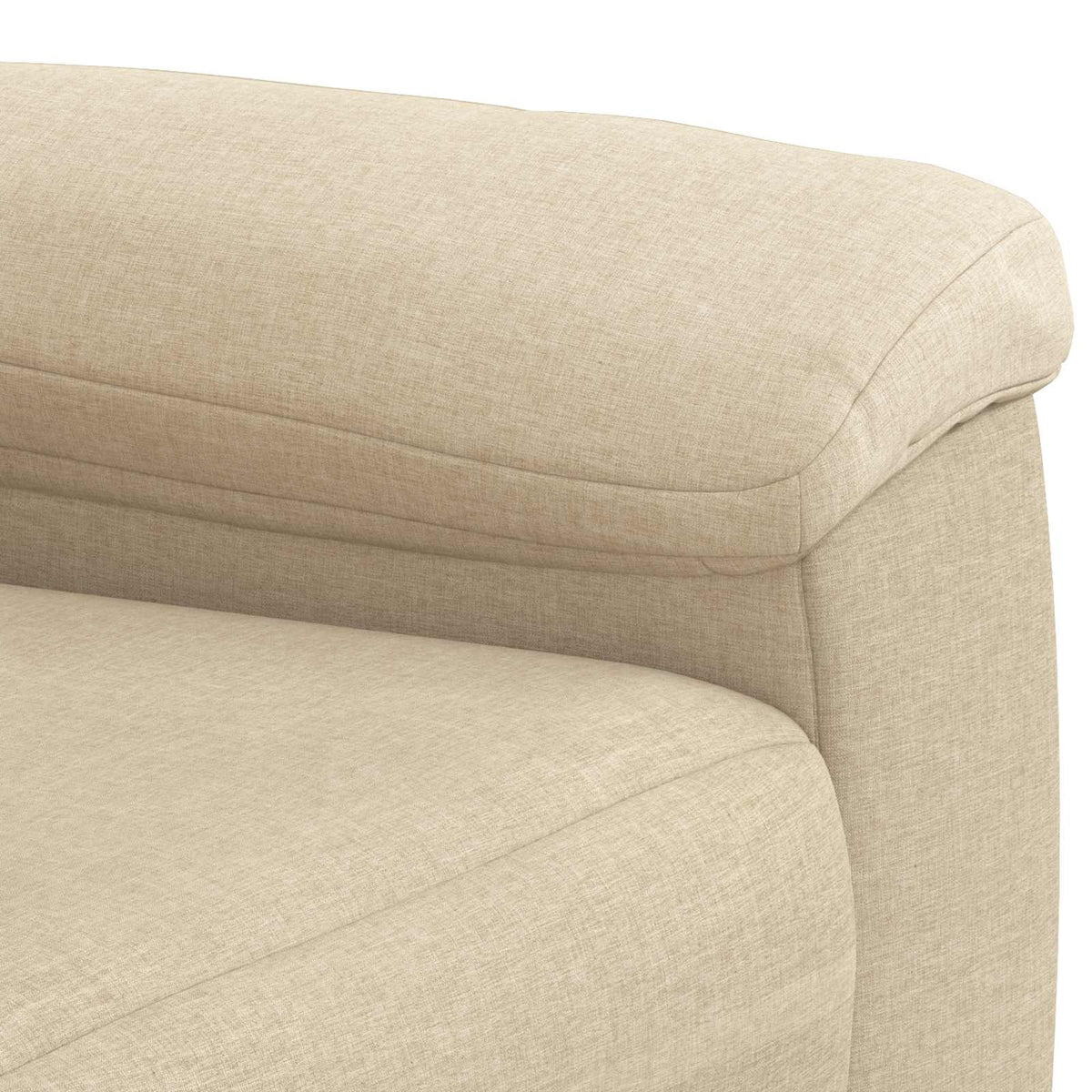 vidaXL Zestaw Sof 2 pcs kremowy tkanina