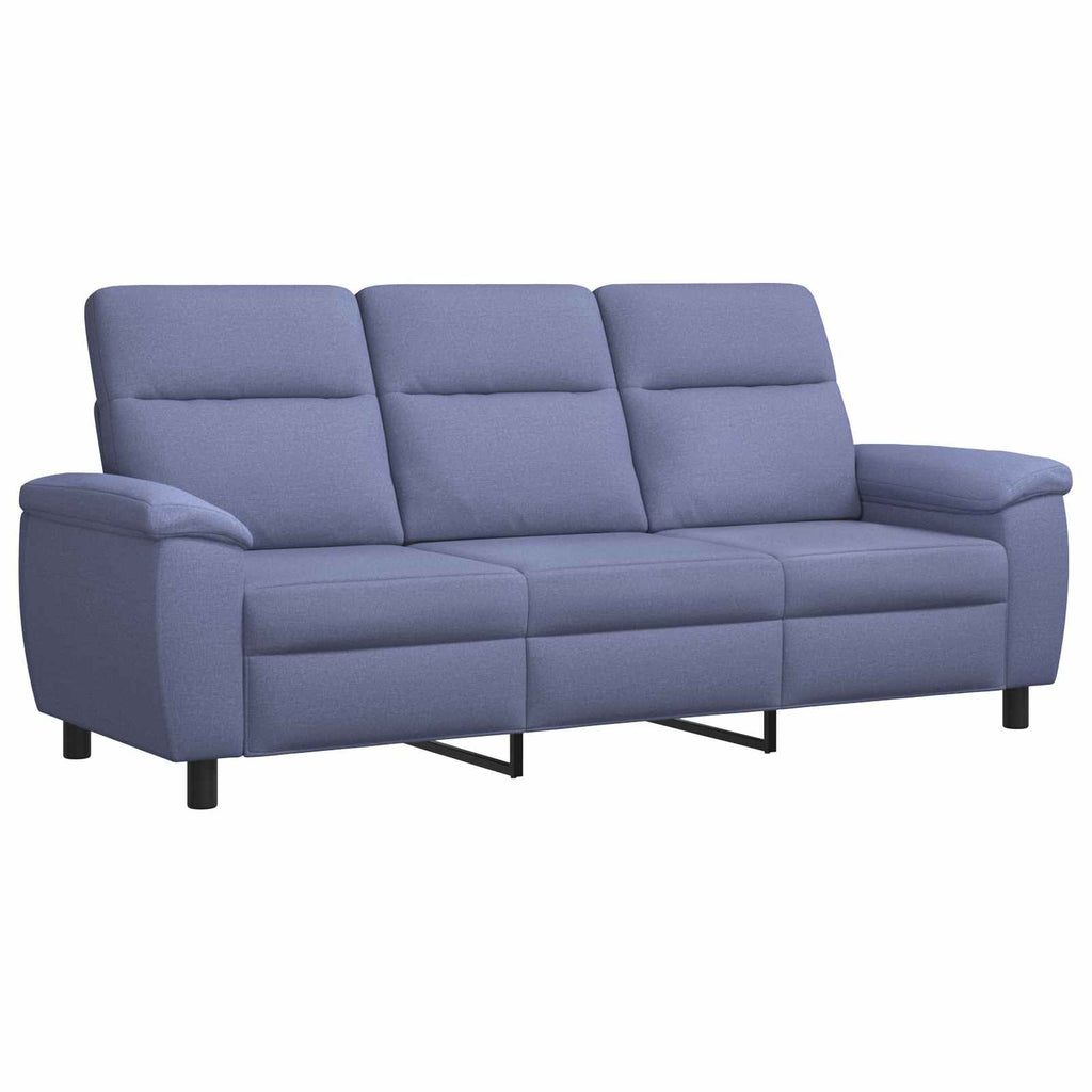 vidaXL Zestaw Sof 2 pcs Niebieski dżins tkanina