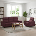 vidaXL Zestaw Sof 2 pcs Fioletowy tkanina