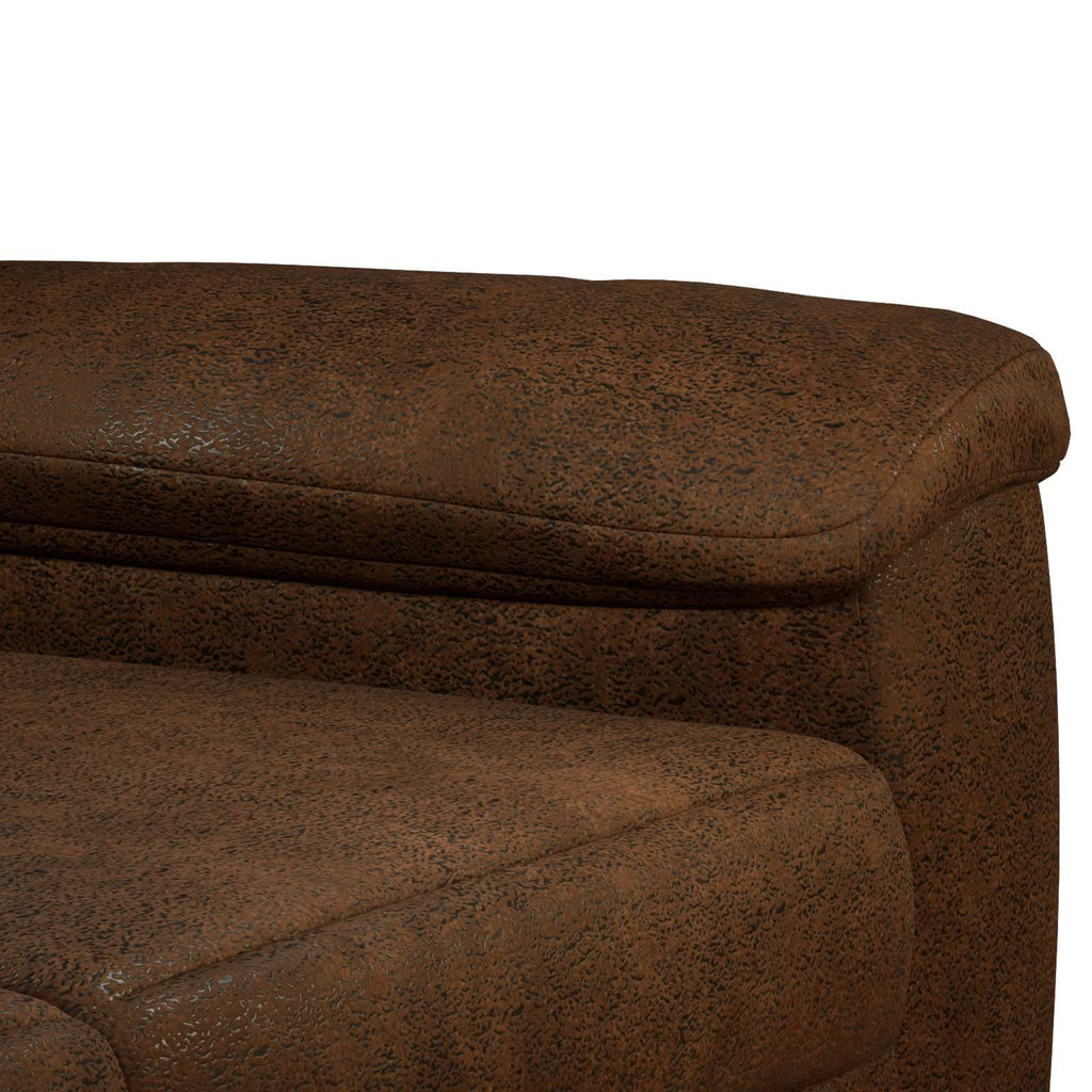 vidaXL Zestaw Sof 2 pcs brązowy Skóra zamszowa