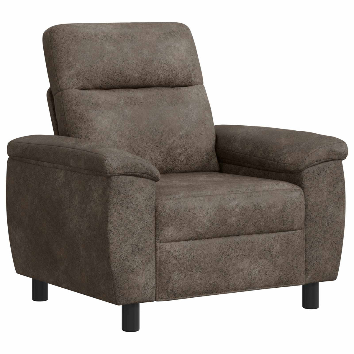 vidaXL Zestaw Sof 2 pcs ciemnoszary Skóra zamszowa