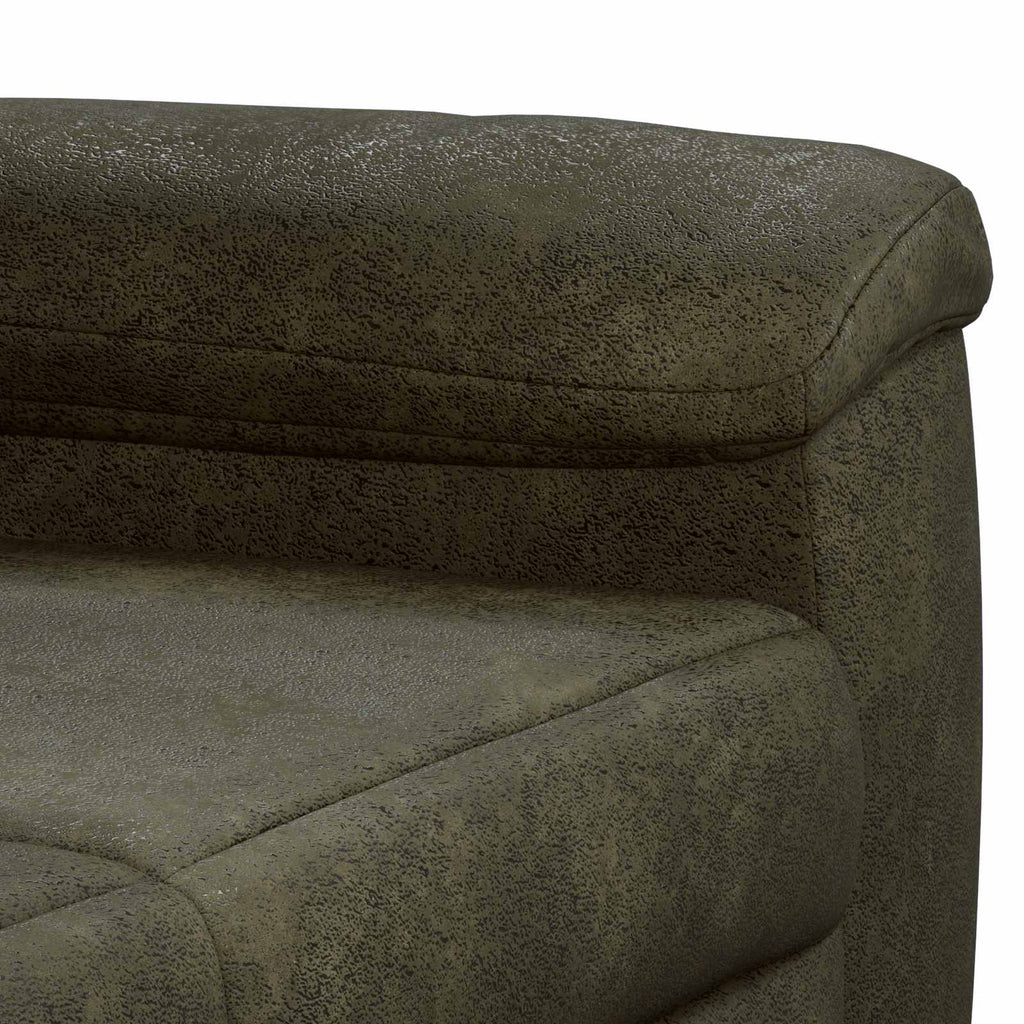 vidaXL Zestaw Sof 2 pcs Zielony wojskowy Skóra zamszowa