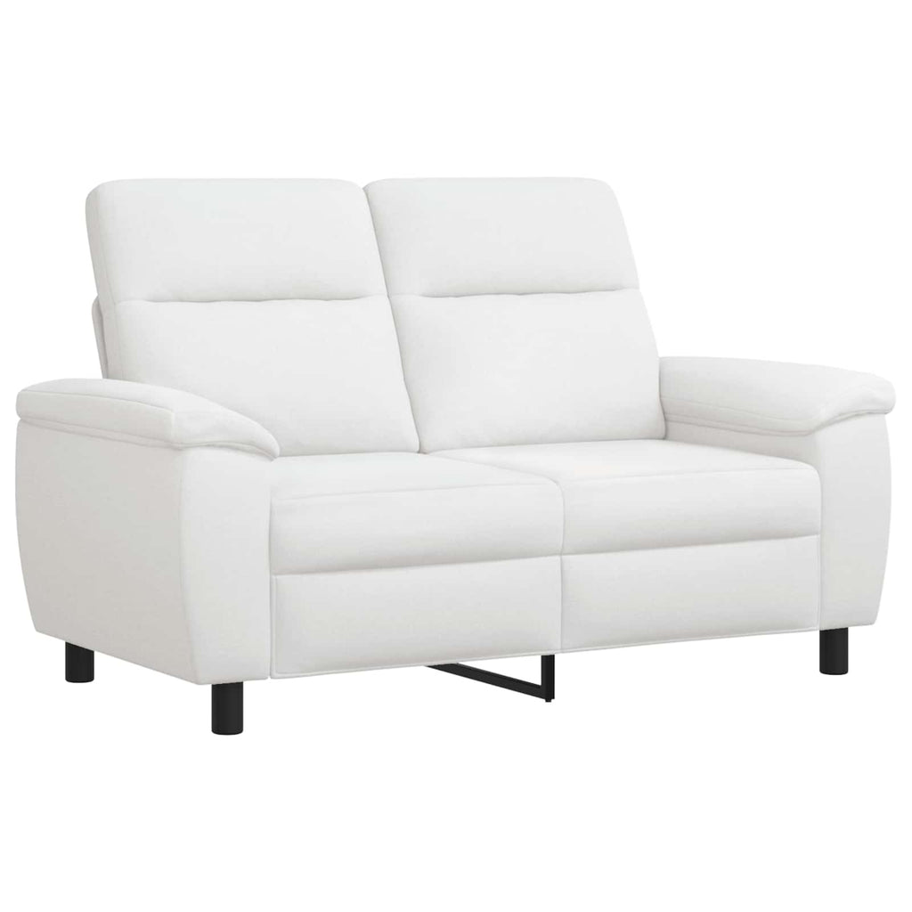 vidaXL Zestaw Sof 3 pcs Biały tkanina