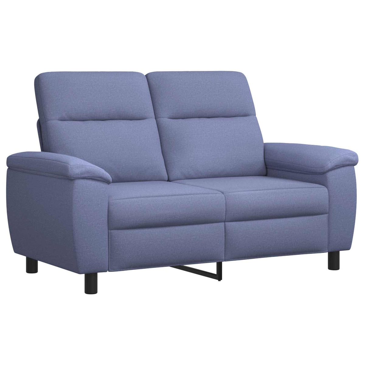 vidaXL Zestaw Sof 3 pcs Niebieski dżins tkanina