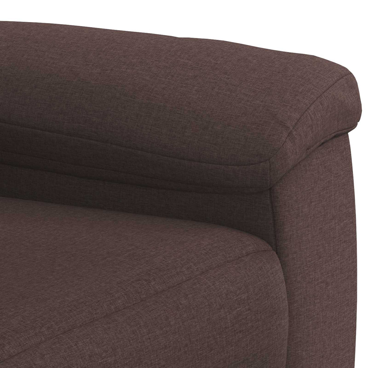 vidaXL Zestaw Sof 3 pcs Ciemny brąz tkanina