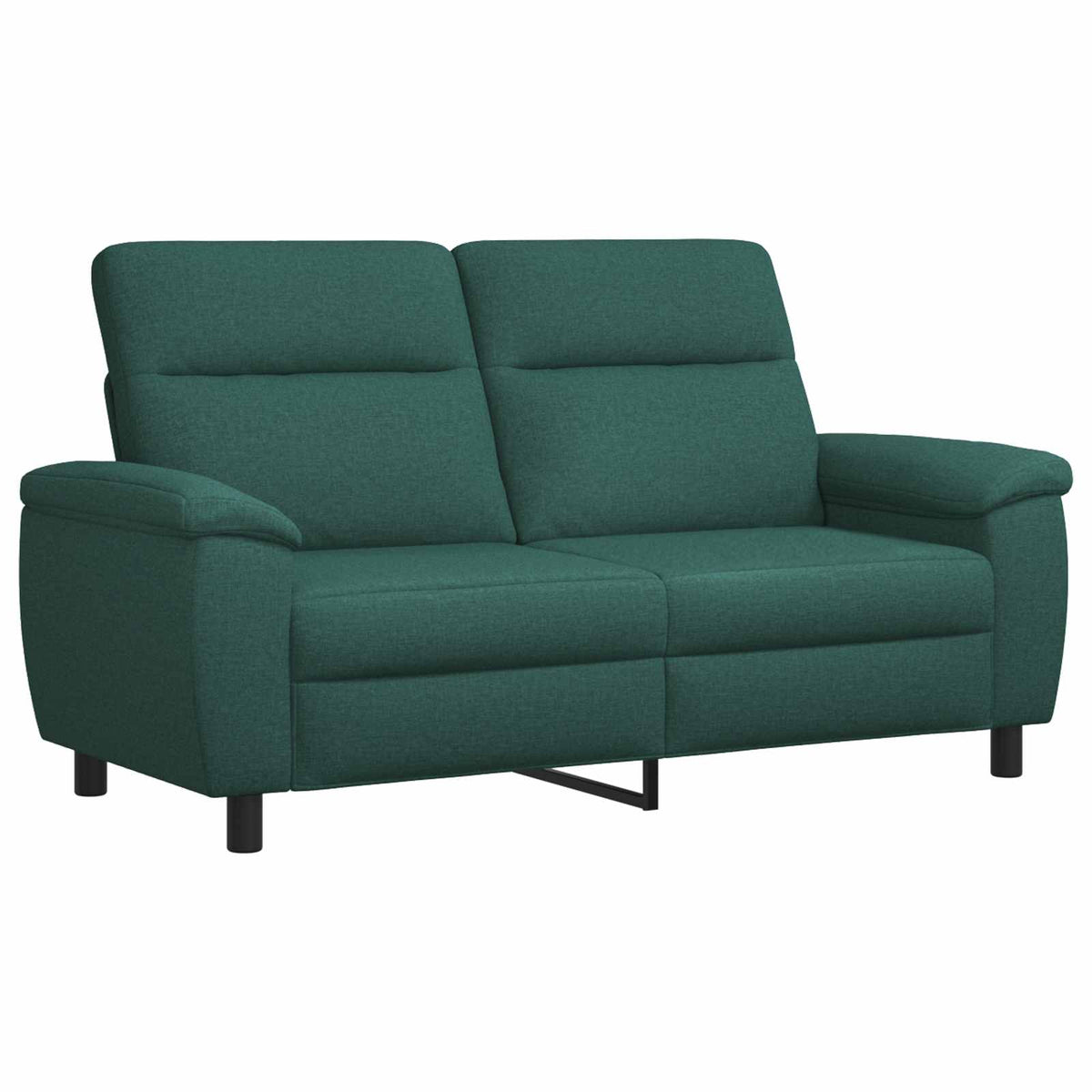 vidaXL Zestaw Sof 3 pcs Ciemnozielony tkanina