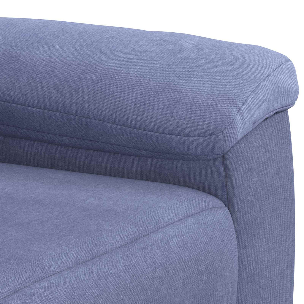 vidaXL Zestaw Sof 3 pcs Niebieski dżins tkanina