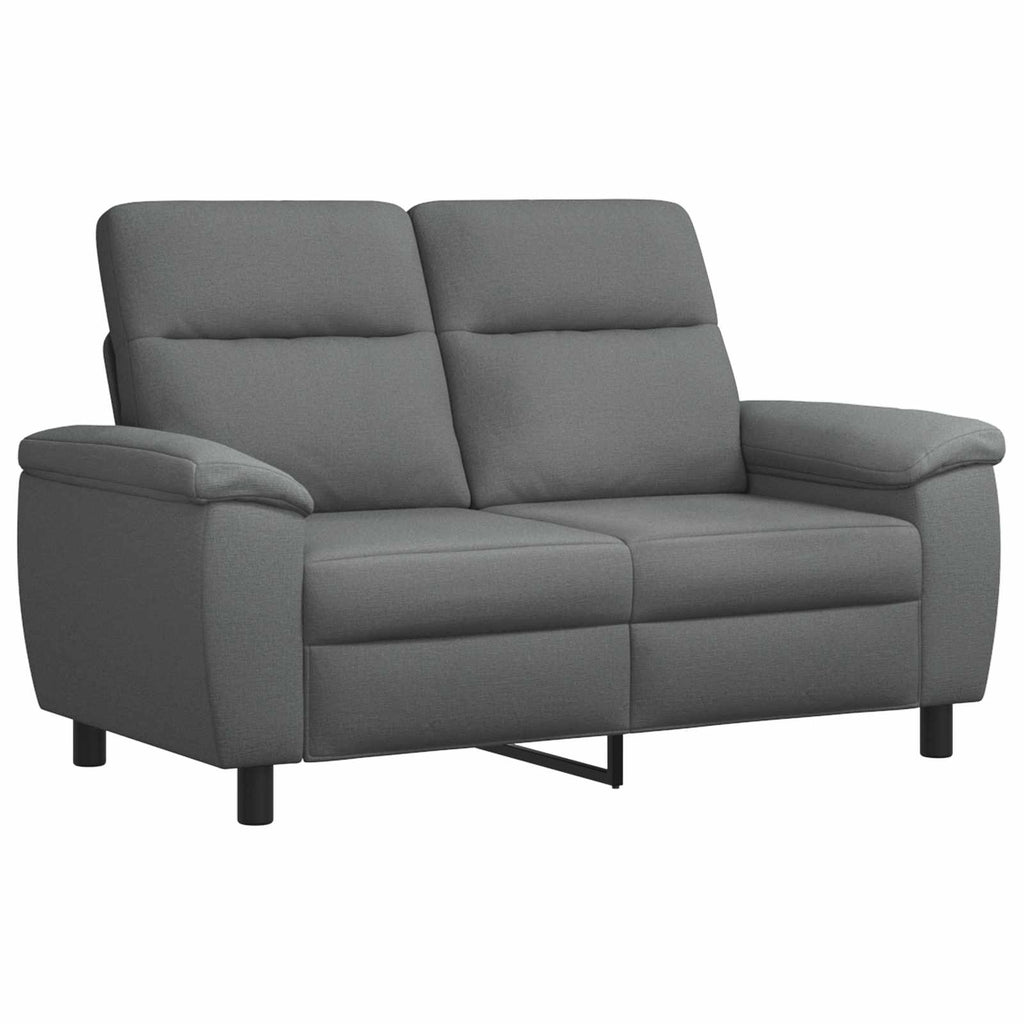 vidaXL Zestaw Sof 2 pcs ciemnoszary tkanina