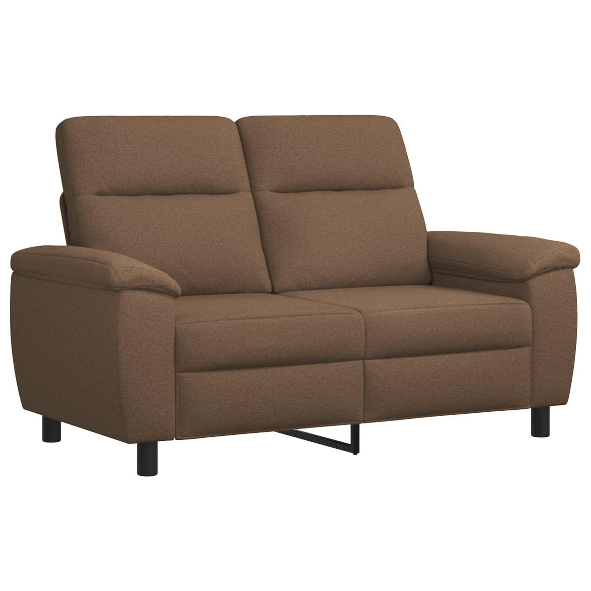 vidaXL Zestaw Sof 2 pcs brązowy tkanina