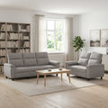 vidaXL Zestaw Sof 2 pcs Szary chmur tkanina