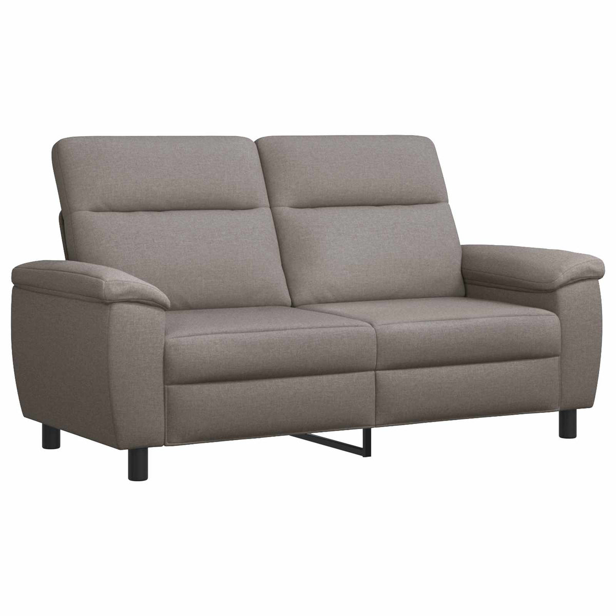 vidaXL Zestaw Sof 2 pcs Ciemnoszary tkanina