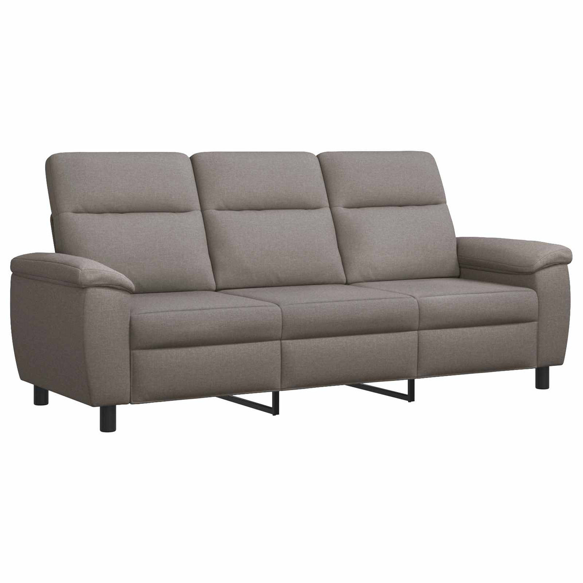 vidaXL Zestaw Sof 2 pcs Ciemnoszary tkanina