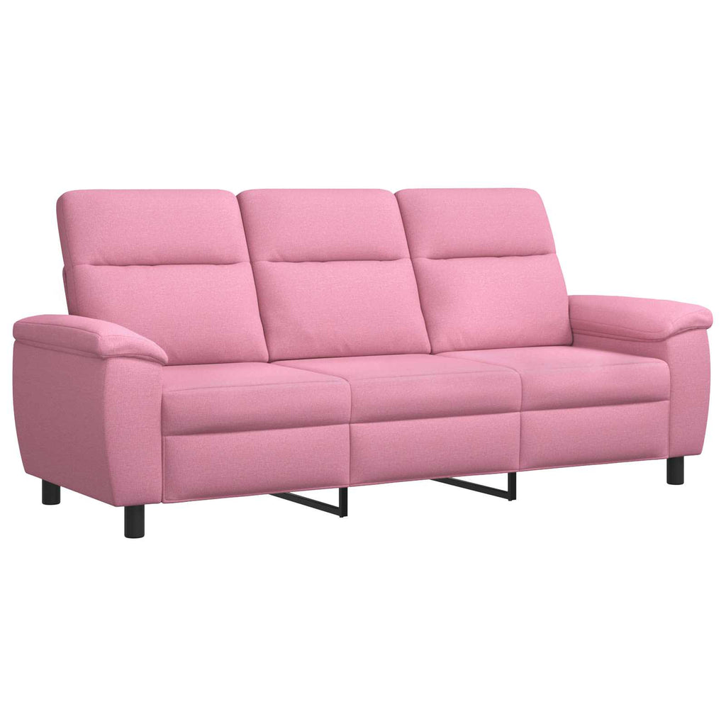 vidaXL Zestaw Sof 2 pcs różowy tkanina