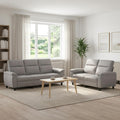 vidaXL Zestaw Sof 2 pcs Szary chmur tkanina