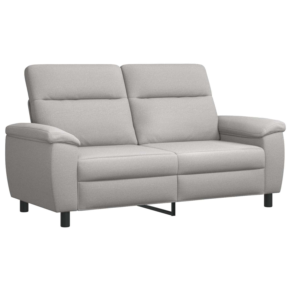 vidaXL Zestaw Sof 2 pcs Szary chmur tkanina