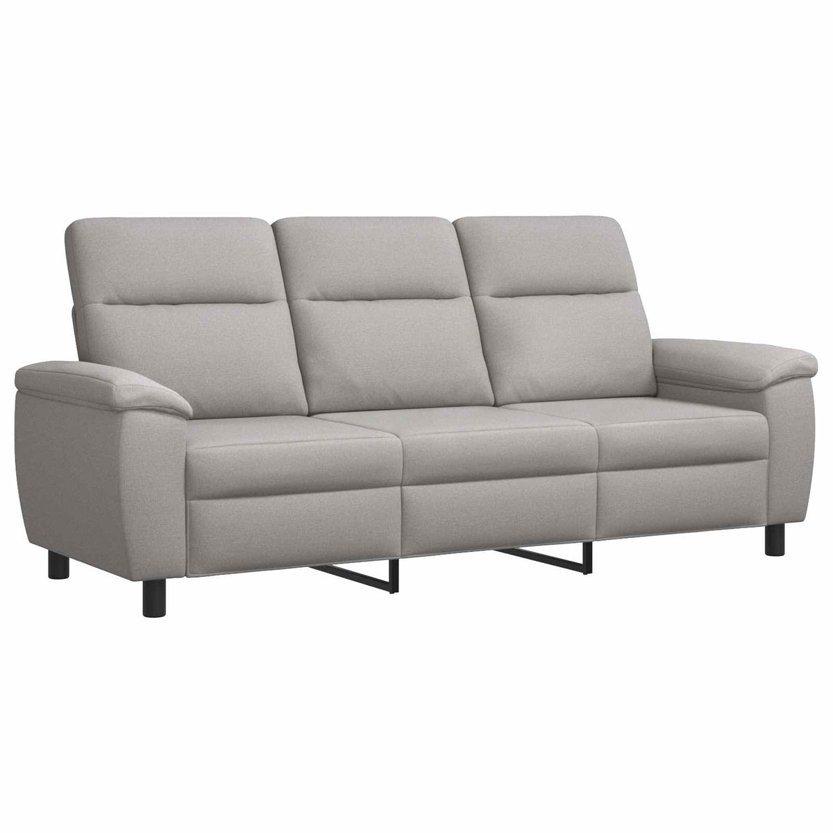 vidaXL Zestaw Sof 2 pcs Szary chmur tkanina