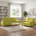 vidaXL Zestaw Sof 2 pcs Jasnozielony tkanina