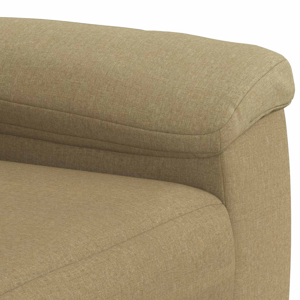 vidaXL Zestaw Sof 2 pcs Jasny Brąz tkanina