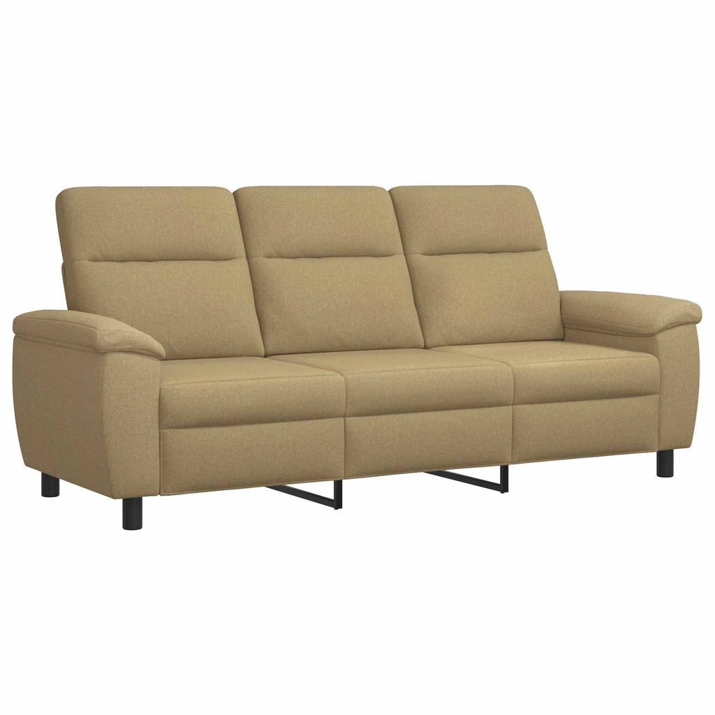 vidaXL Zestaw Sof 2 pcs Jasny Brąz tkanina