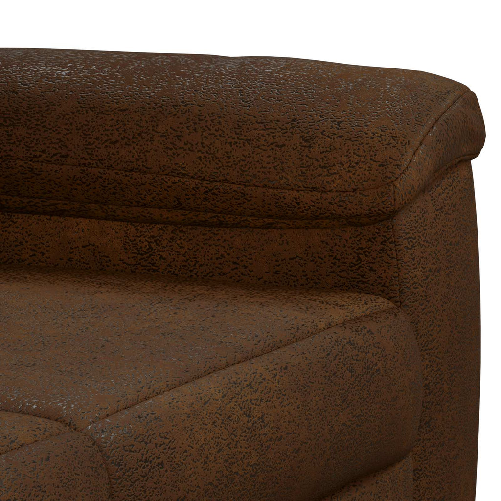 vidaXL Zestaw Sof 2 pcs brązowy Skóra zamszowa