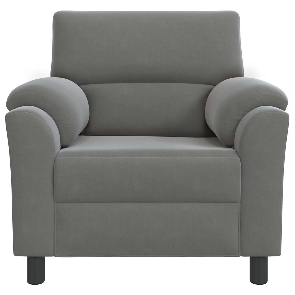 vidaXL Sofa ciemnoszary 94 x 85 x 93 cm Welur