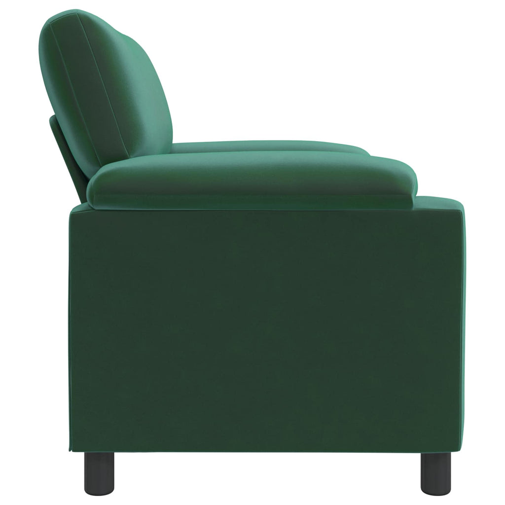 vidaXL Sofa Ciemnozielony 94 x 85 x 93 cm Welur