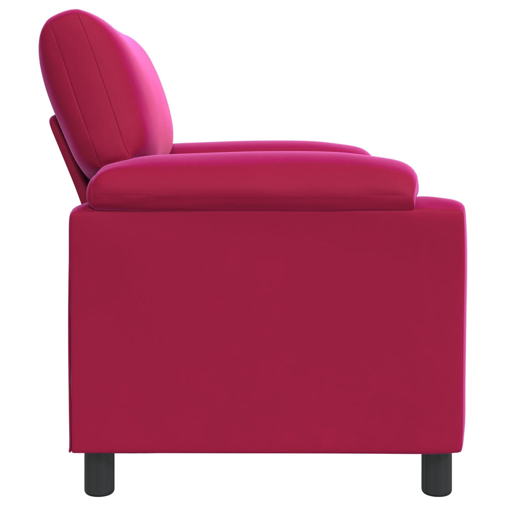 vidaXL Sofa Czerwone wino 94 x 85 x 93 cm Welur