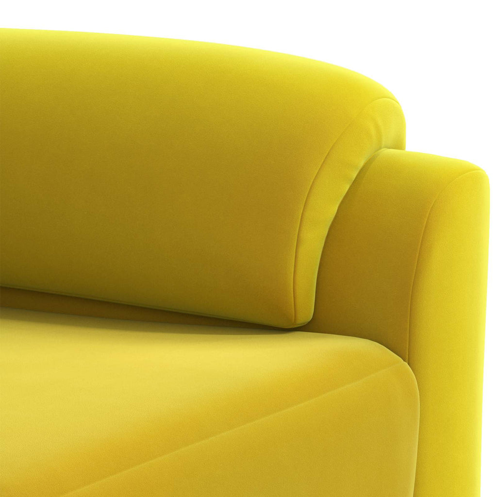 vidaXL Sofa żółty 94 x 85 x 93 cm Welur