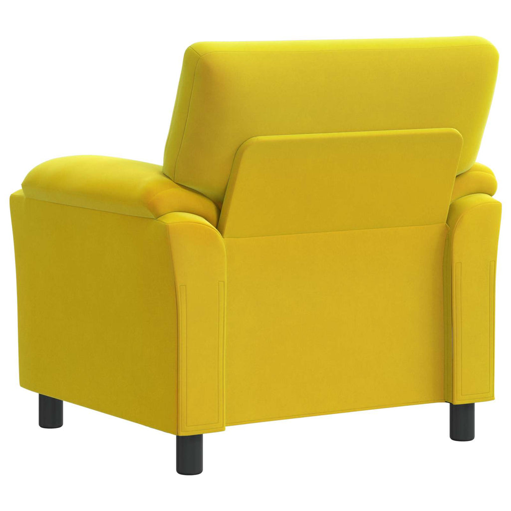vidaXL Sofa żółty 94 x 85 x 93 cm Welur