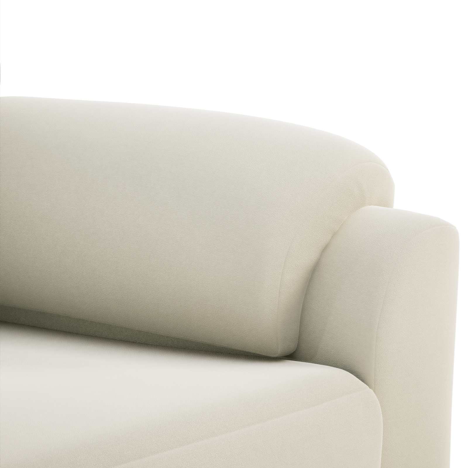 vidaXL Sofa kremowy 94 x 85 x 93 cm Welur