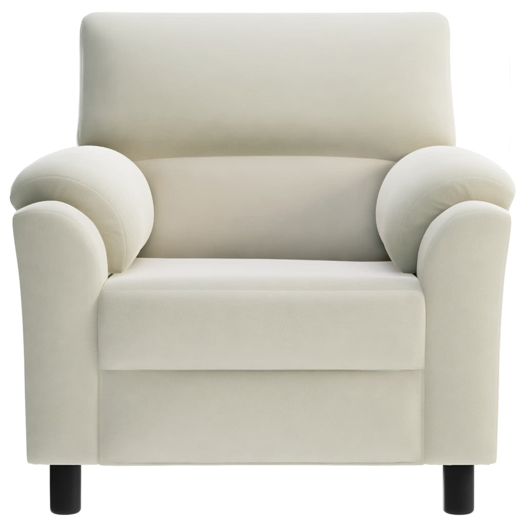 vidaXL Sofa kremowy 94 x 85 x 93 cm Welur