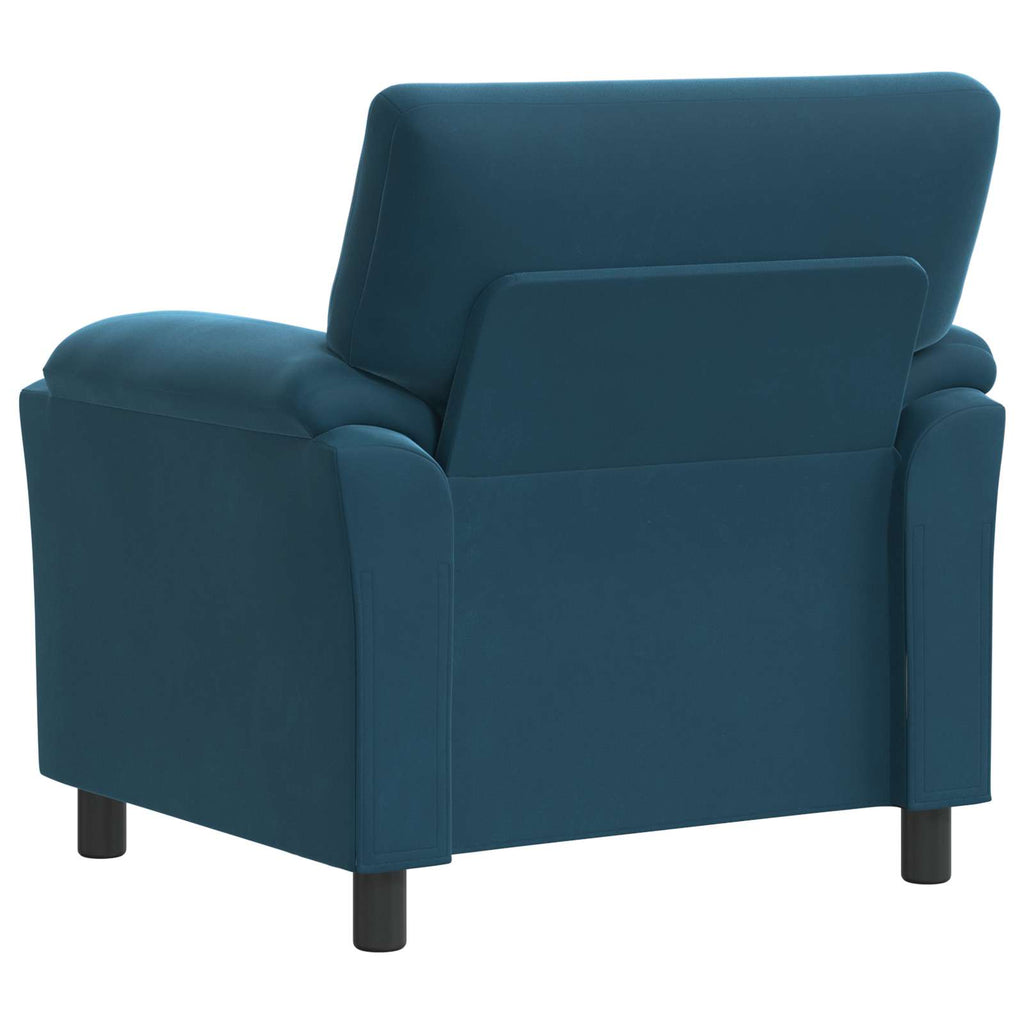 vidaXL Sofa niebieski 94 x 85 x 93 cm Welur